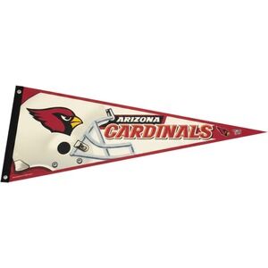 WinCraft Arizona Cardinals NFL Football Felt Pennant 12x30 Helmet Logo Banner
